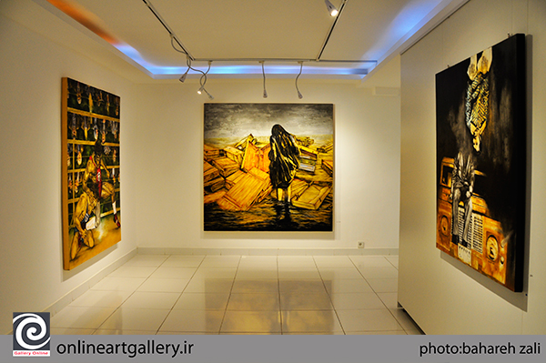 گزارش تصویری نمایشگاه نقاشی های کاوه کاووسی با عنوان "دژاوو" در گالری آناهیتا