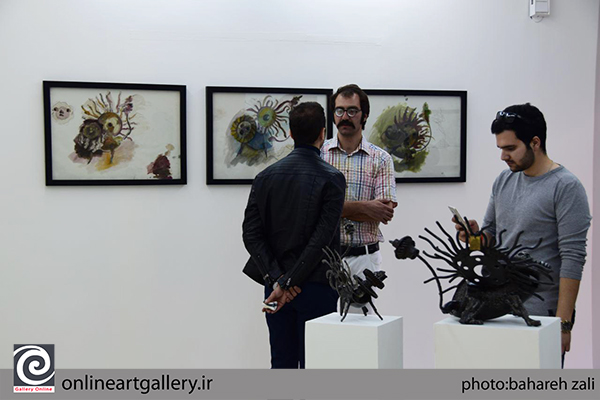 گزارش تصویری نمایشگاه مجسمه های علیرضا مجیدی با عنوان "شیر و خورشید" در گالری نگر