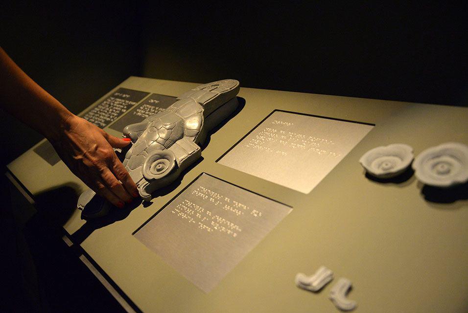 نمایش ماسک Calakmul در موزه ملی مردم شناسی مکزیک