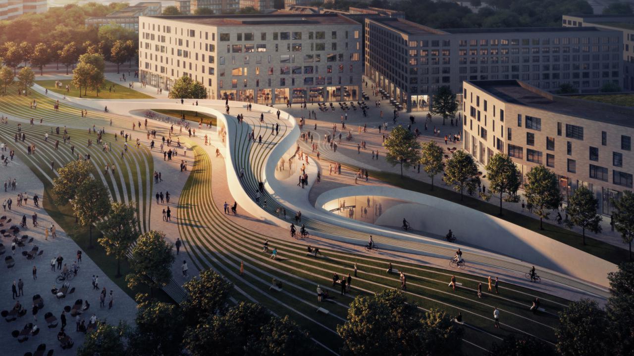 معماران زاها حدید و A-Lab، برنده مسابقه طراحی ایستگاه مترو شهر اسلو