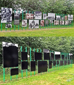 تخریب نمایشگاه یک عکاس جنگ در آلمان