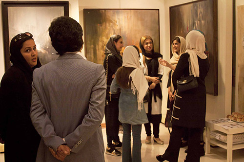 گزارش تصویری نمایشگاه نقاشی استاد رضا ملک زاده در گالری احسان