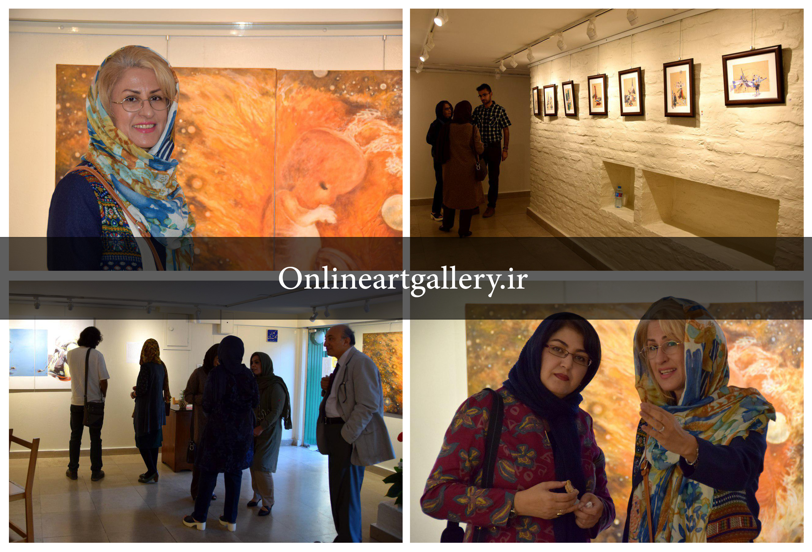 گزارش تصویری نمایش آثار نسرین عتیقه چی در گالری گلستان