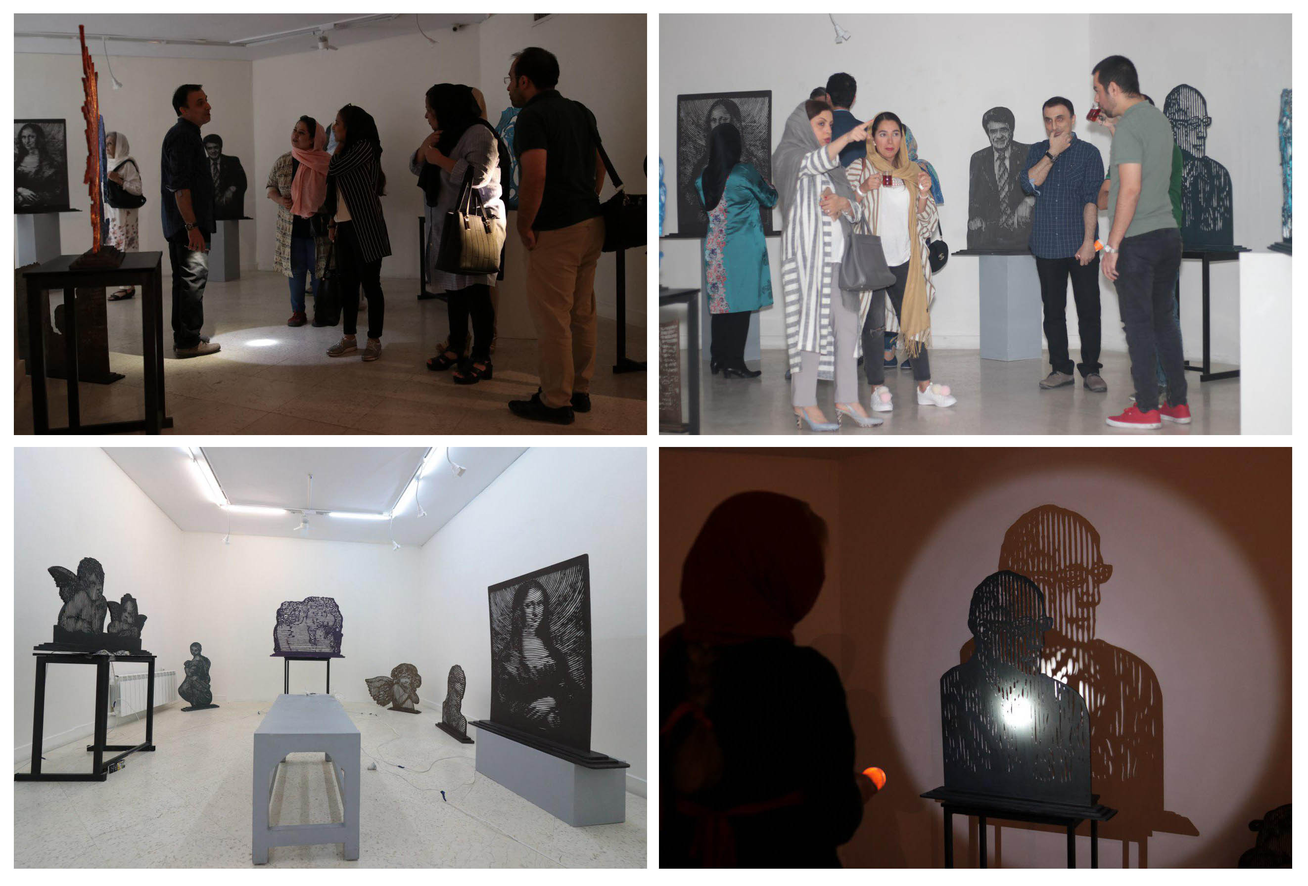 گزارش تصویری نمایشگاه "تجسم نور و سایه" در گالری نگر