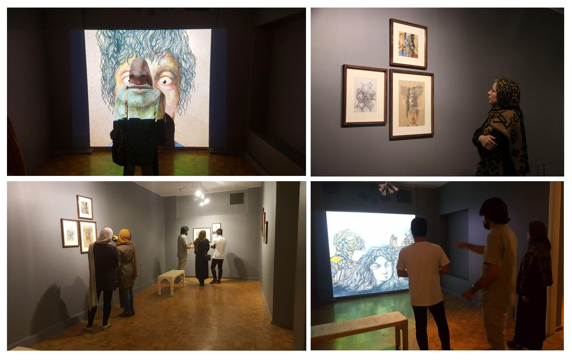 گزارش تصویری نمایشگاه آثار علی سلامی در گالری تم