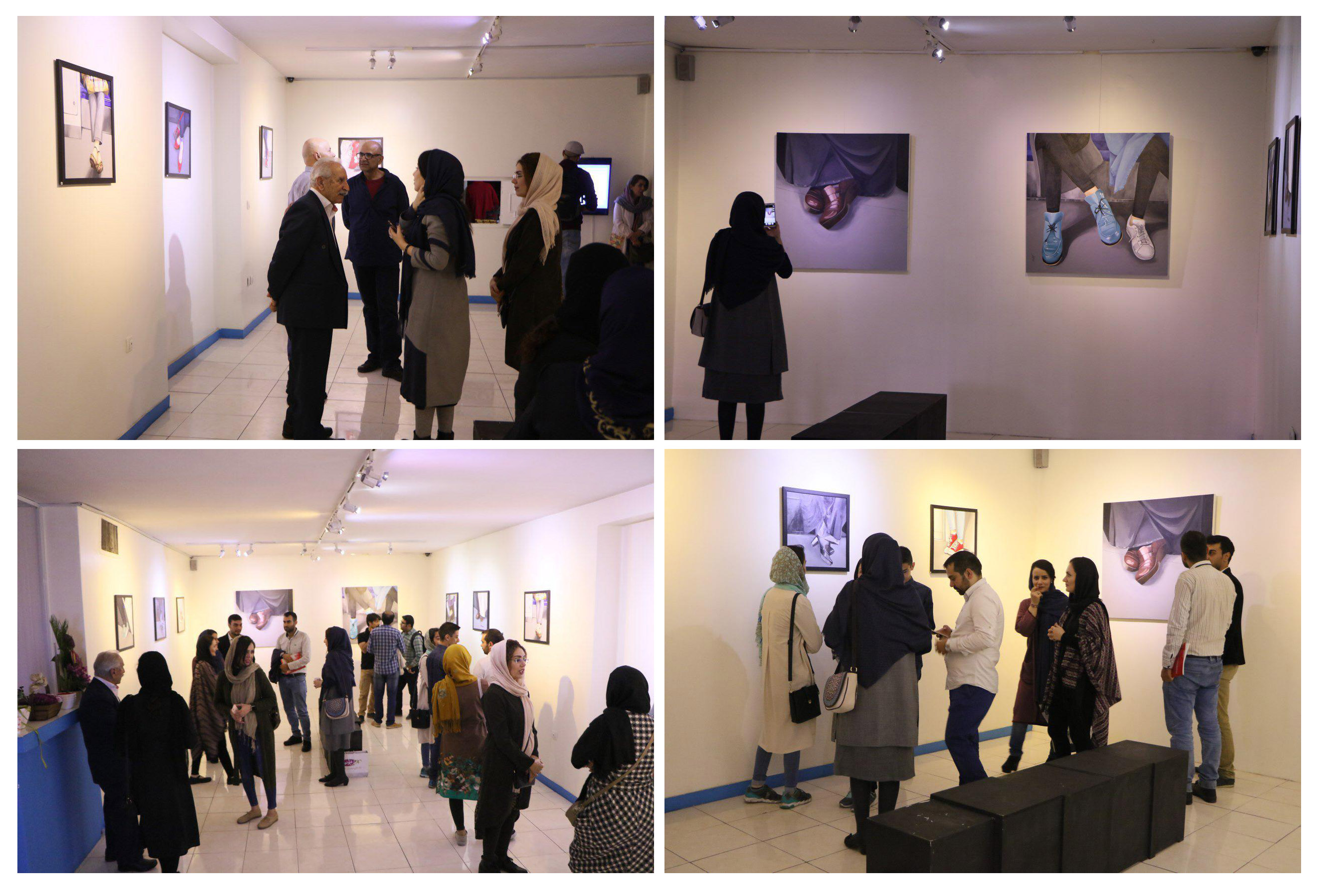 گزارش تصویری نمایشگاه "آینه های روبرو" در گالری رج