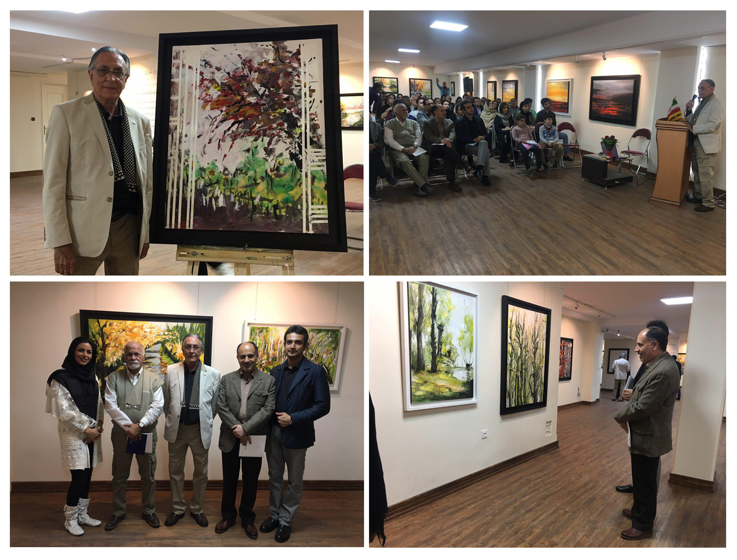 گزارش تصویری نمایشگاه نقاشیهای بهروز بلوری در گالری تهران