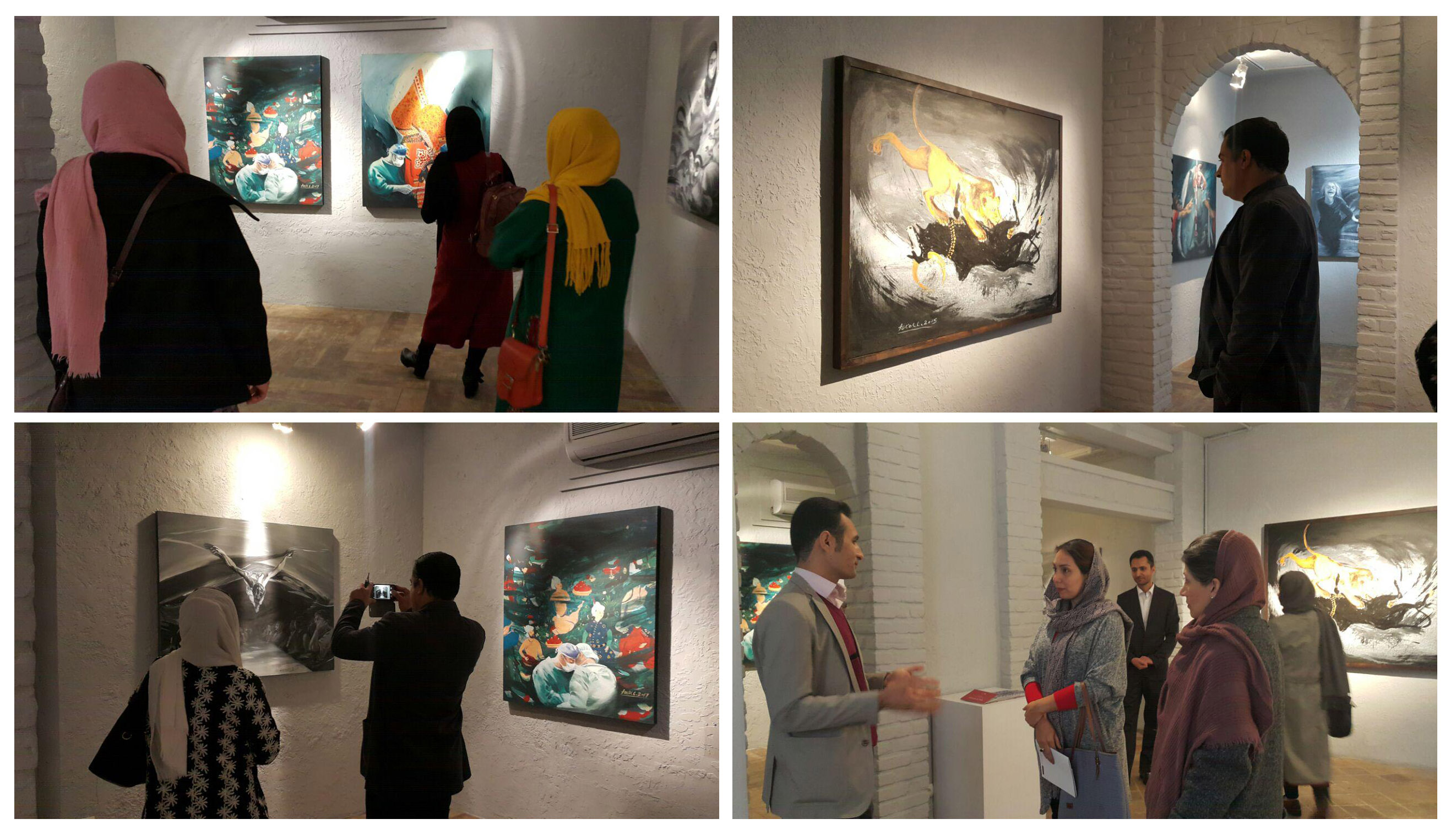 گزارش تصویری نمایشگاه آثار مجید فعال در گالری ابد