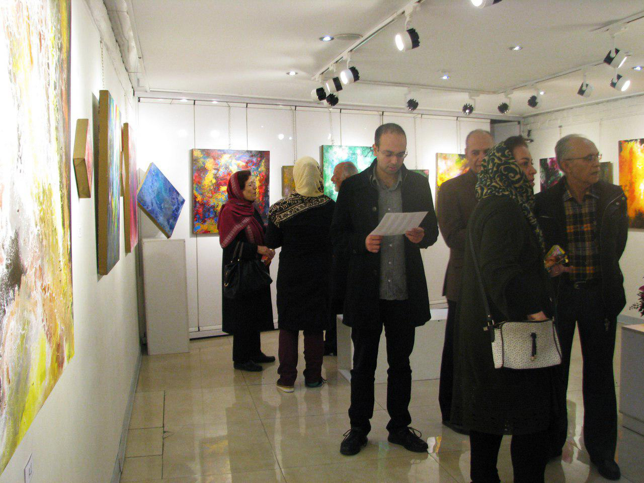 گزارش تصویری نمایشگاه نقاشی "دریای احساس" در گالری ژینوس