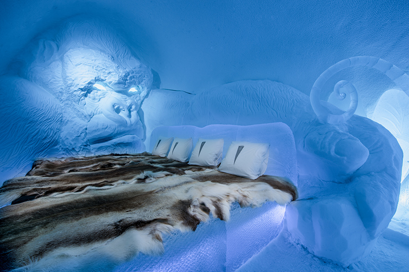 طراحی خلاقانه سوئیت های هتل یخی سوئد برای کریسمس 2018