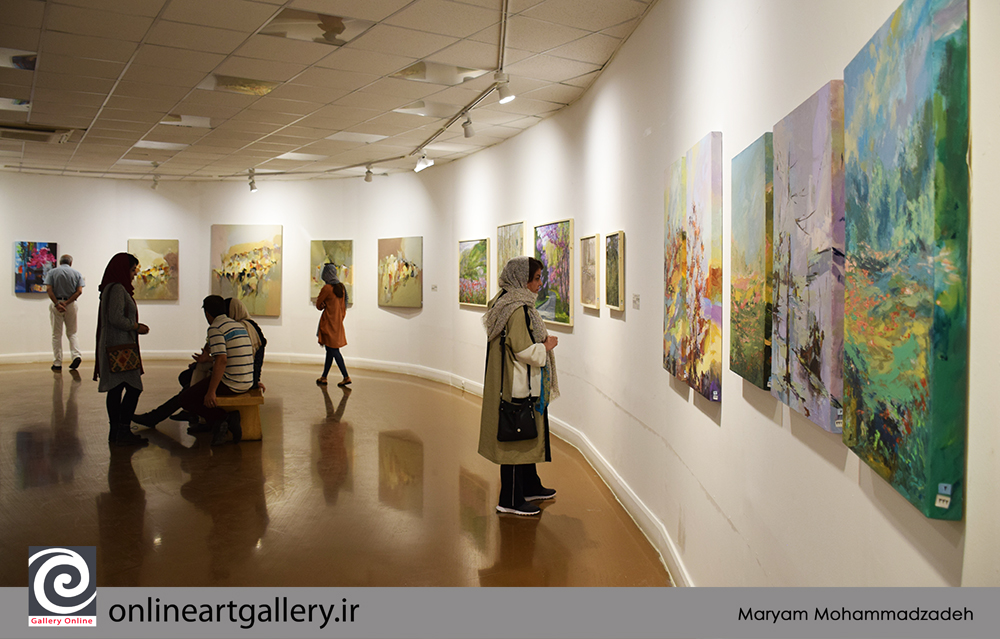 گزارش تصویری کارنمای پژوهشی ۸؛ سومین نمایشگاه از اعضای بالای ۴۰ سال انجمن هنرمندان نقاش ایران (بخش دوم)
