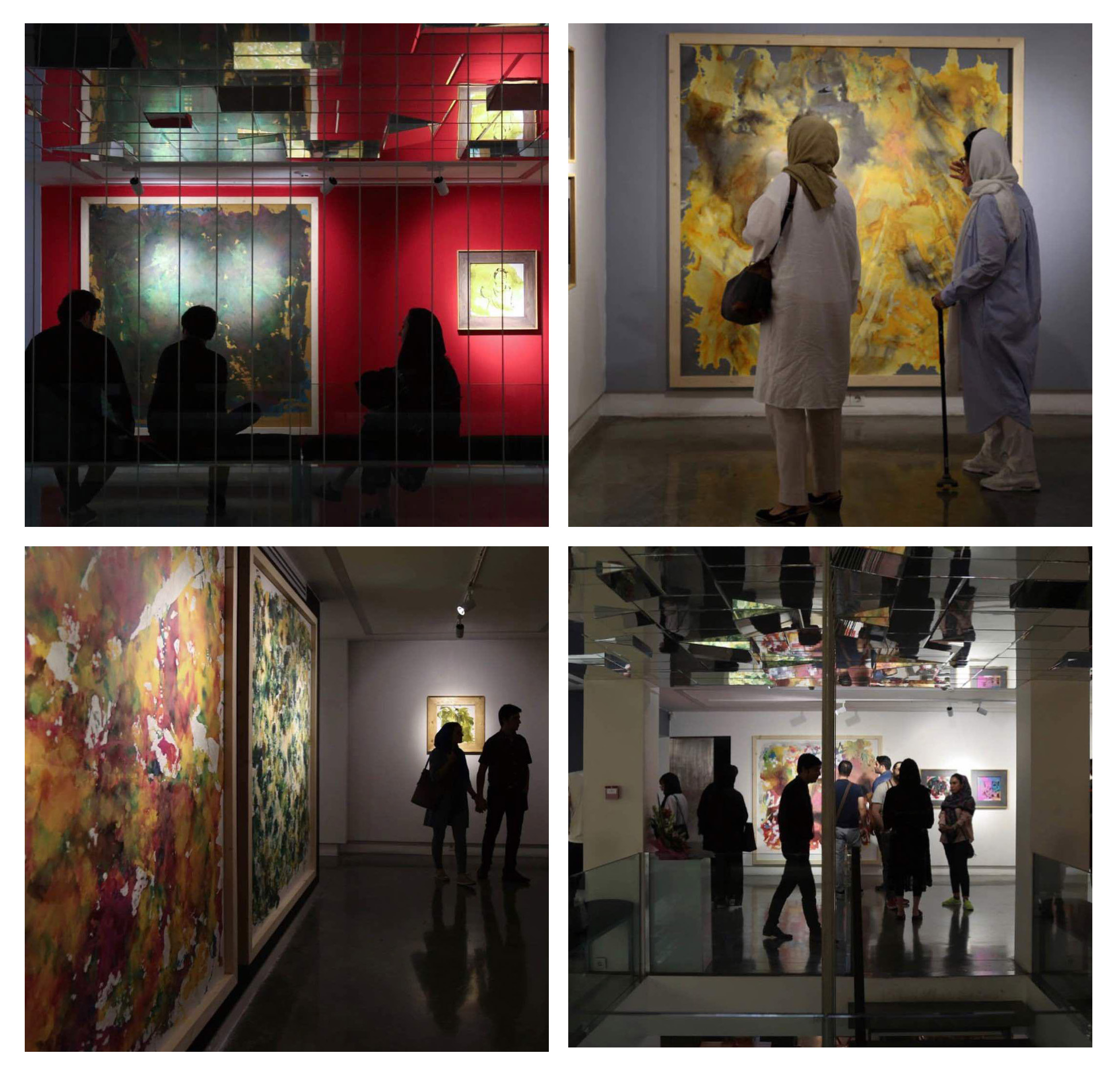 گزارش تصویری نمایشگاه نقاشی های علی بازماندگان در گالری ثالث