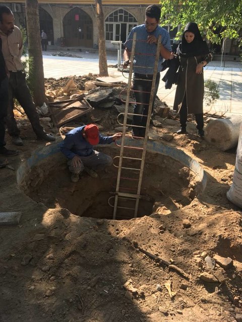 بررسی واقعیت حفاری حوض قدیمی کاروانسرای ۲۰۰ ساله