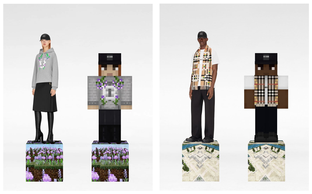 Burberry releases digital clothing collection "for the modern explorer" in video game Minecraft