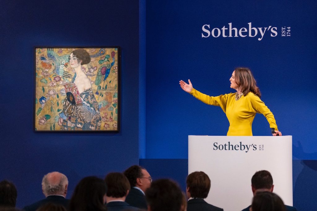 Gustav Klimt’s Lady with a Fan sells for £85.3m, breaking European record