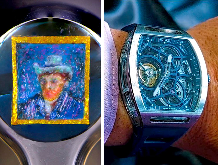 An Artist Has Made Microscopic Vincent Van Gogh Replicas and Painstakingly Placed Them Inside a $190,000 Wristwatch