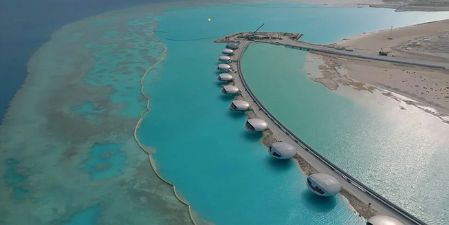 پروژه دریای سرخ از پیشرفت در جزیره sheybarah رونمایی می کند