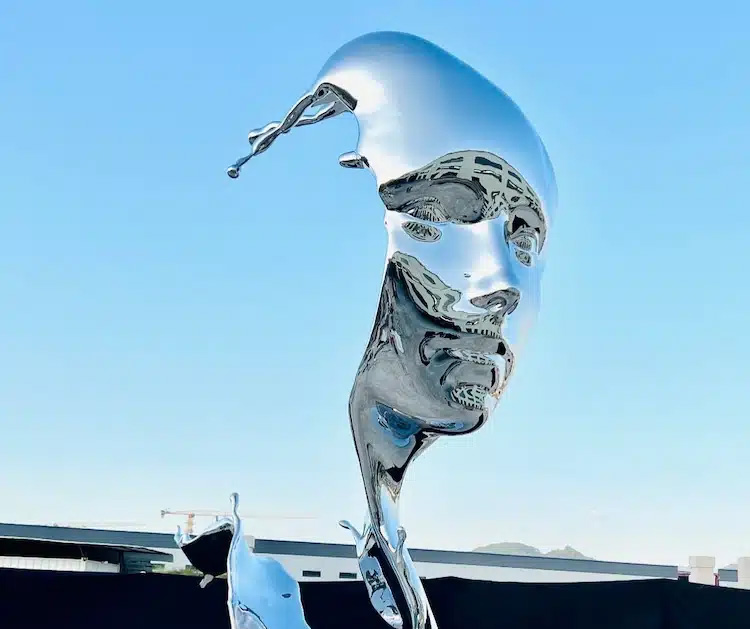 Artist Captures the Ripples of Change With Stainless Steel “Splash” Sculpture