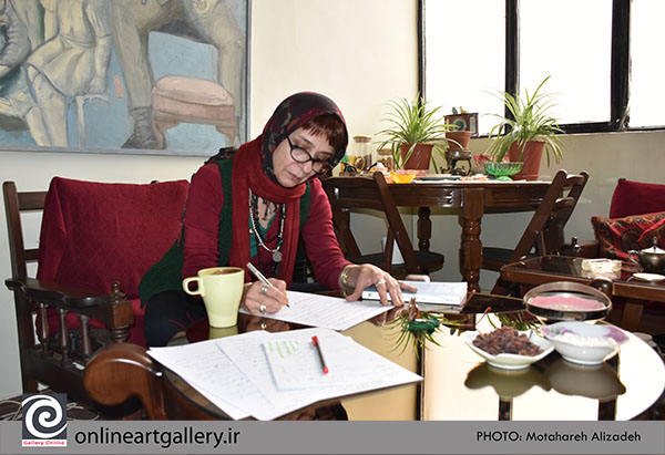دوم خرداد زادروز هنرمند نقاش و شاعر ، فرشته یمینی شریف