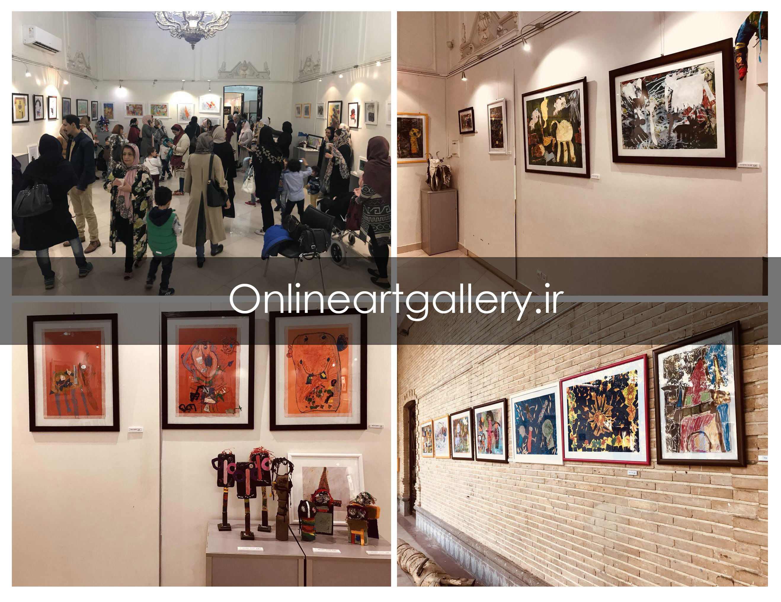 گزارش تصویری نمایشگاه كودك هنرمندان آبان در فرهنگسرای ملل