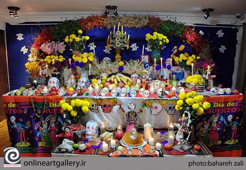 مراسم سنتی " محراب مردگان " در سفارت مکزیک
