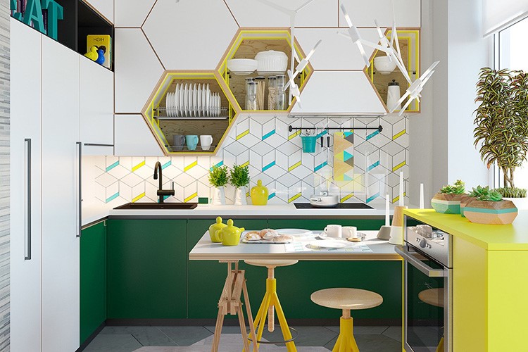 6 ترفند خلاقانه برای طراحی آشپزخانه کوچک و افزایش فضای آن