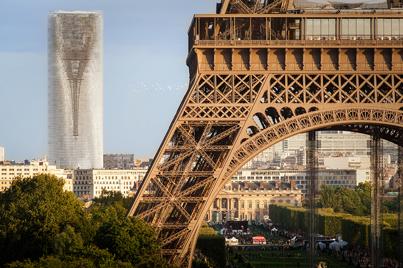 پیشنهادی برای تبدیل برج Montparnasse فرانسه به آینه ای در مقیاس کل شهر