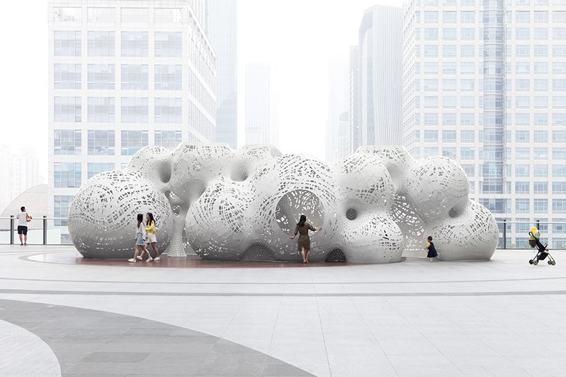 سازۀ حبابی شکل در مرکز شهر Suzhou