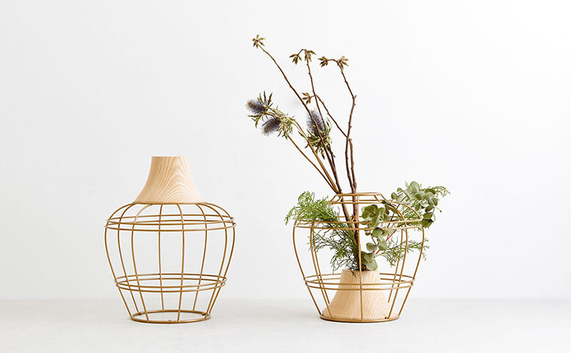 نمایش دو نگاه متفاوت در طراحی خلاقانه گلدان
