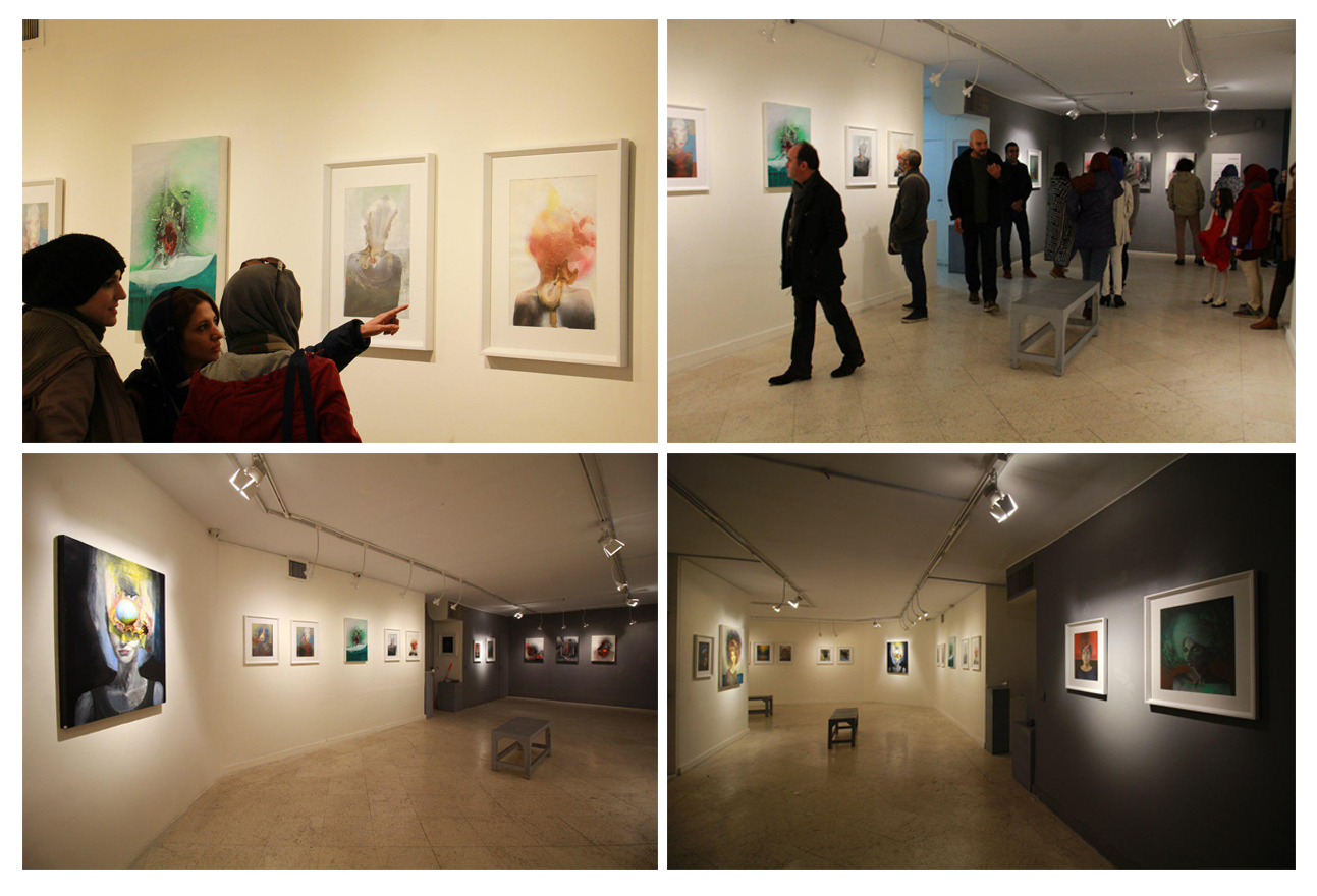گزارش تصویری نمایشگاه نقاشی های بصیرا بلبلی در گالری نگر