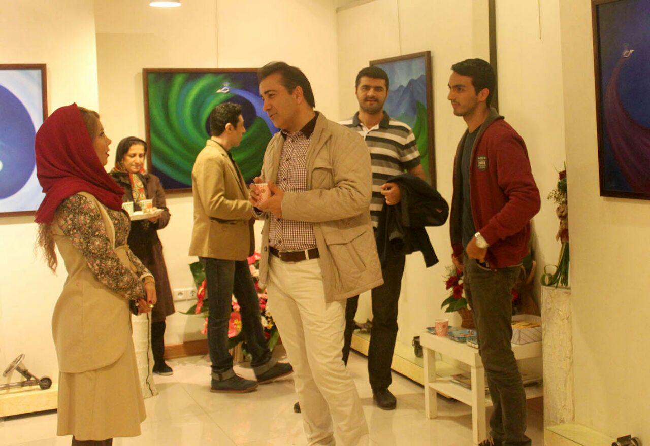 گزارش تصویری نمایشگاه نقاشی فایزه هاجری در گالری احسان