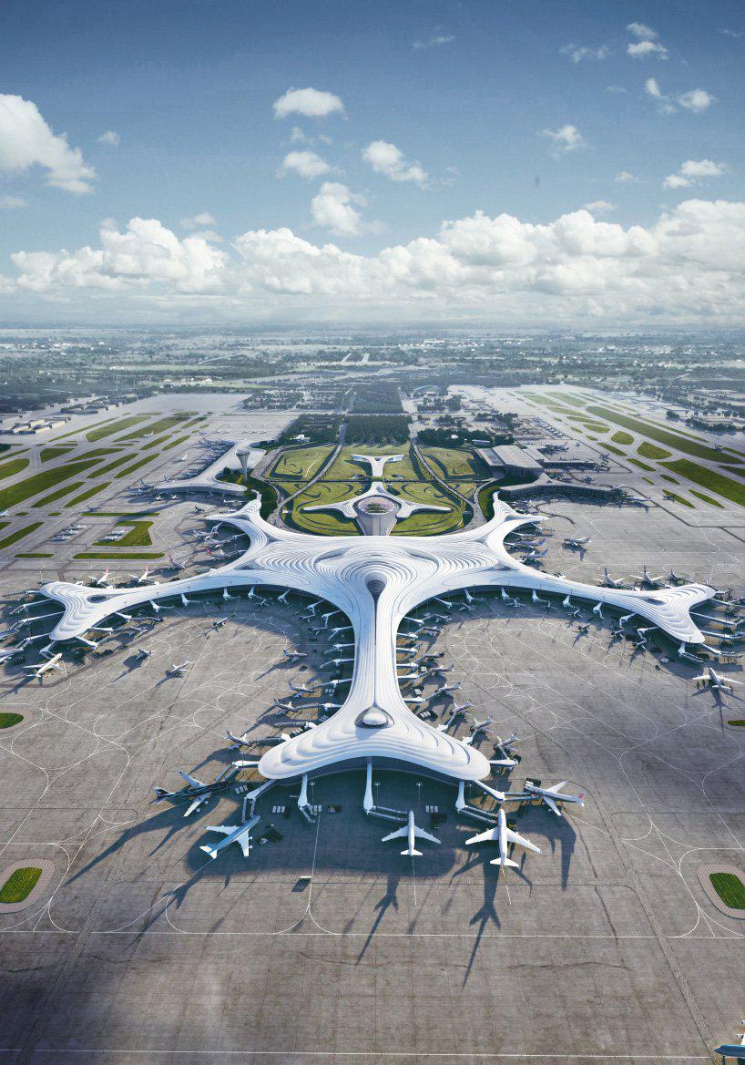 MAD architects proposes snowflake-shaped terminal for chinas harbin airport