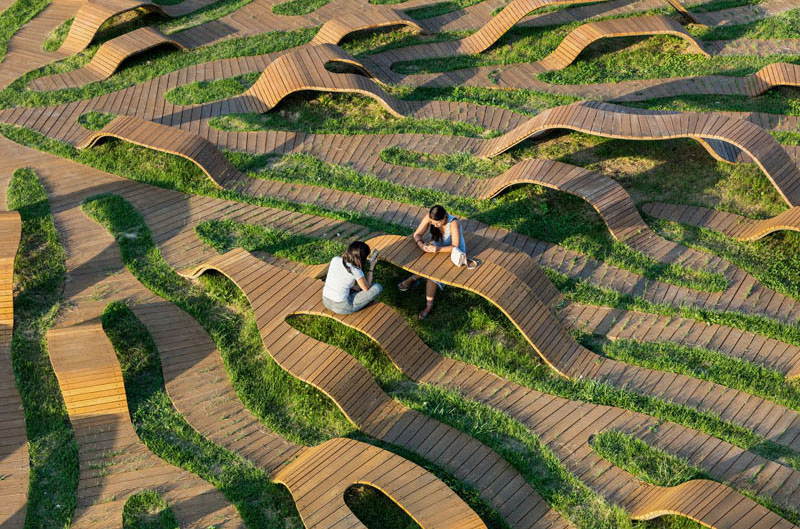 طراحی خلاقانه مبلمان شهری توسط معمار کره ای