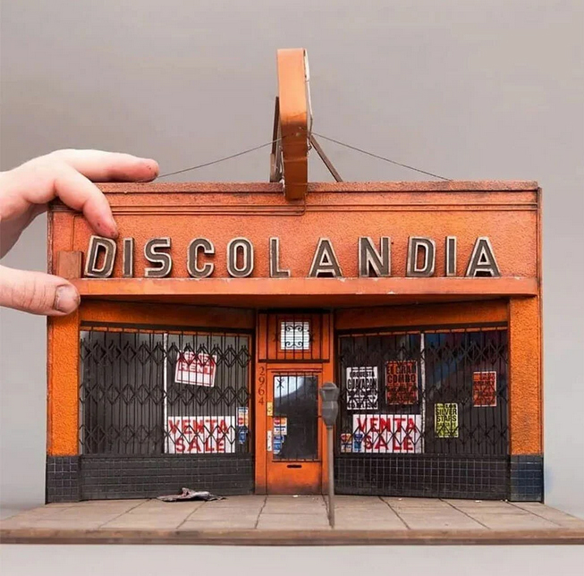 Joshua smith`s intricate miniature sculptures depict urban decay across the world